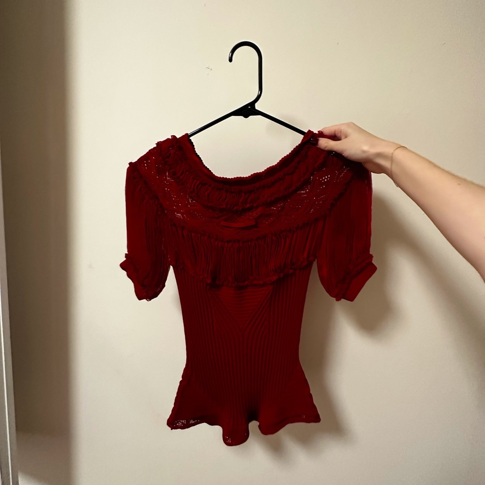 Jean Paul Gaultier Red Blouse